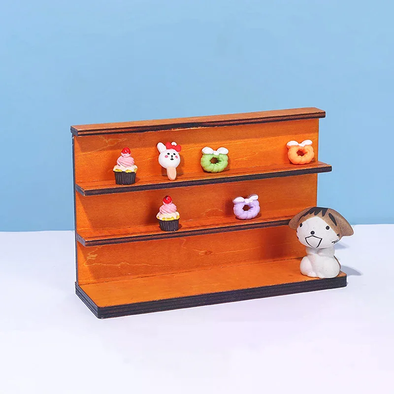 Estantería en miniatura para casa de muñecas, tablero de fondo de pared, modelo, muebles, accesorios para decoración de casa de muñecas, juguetes para niños, regalo, 1:12