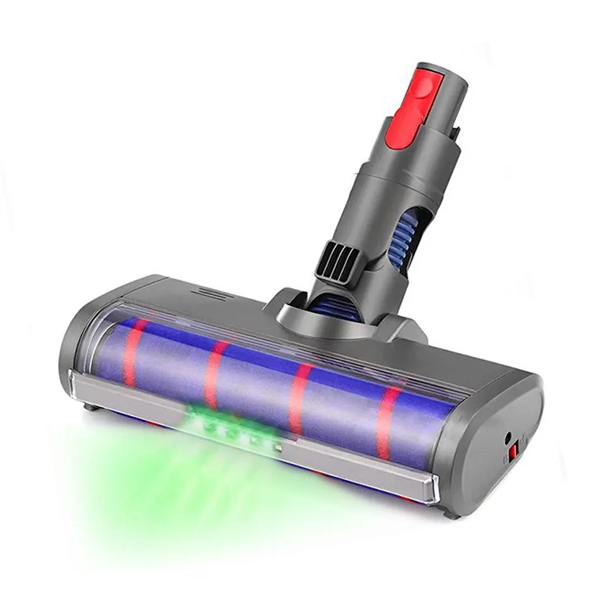 Vacuum Electric Floor Brush Attachment for Dyson V7 V8 V10 V11 G5 Floor Soft Roller Brush Head with LED Dust Lights