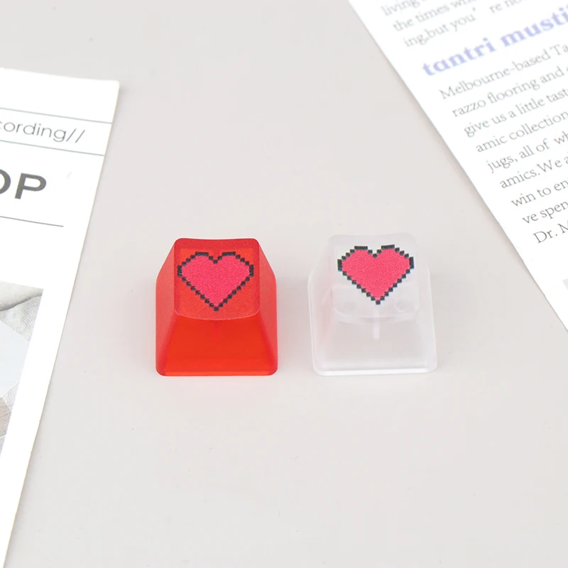 Heart Shape Computer Keyboard Keycaps For Esc Key Caps For Mechanical Gaming Keyboards OEM Profile ABS Computer Key Cap