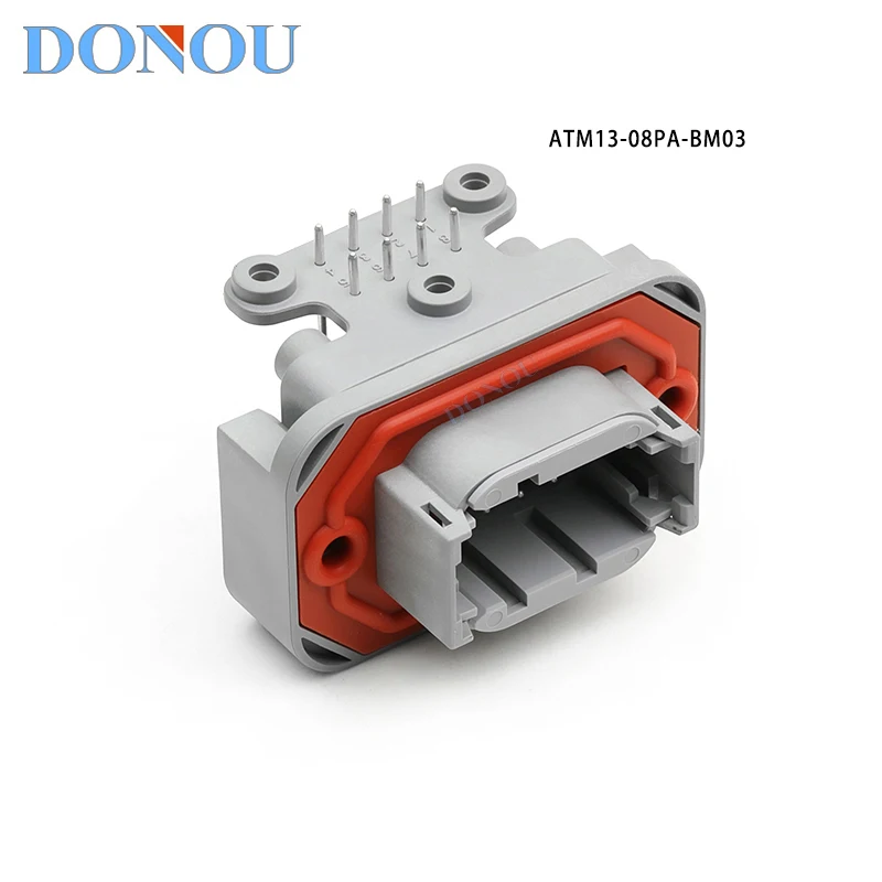 

ATM13-08PA-BM03 automotive connector pin seat high-voltage plug-in flange mounting PCB socket