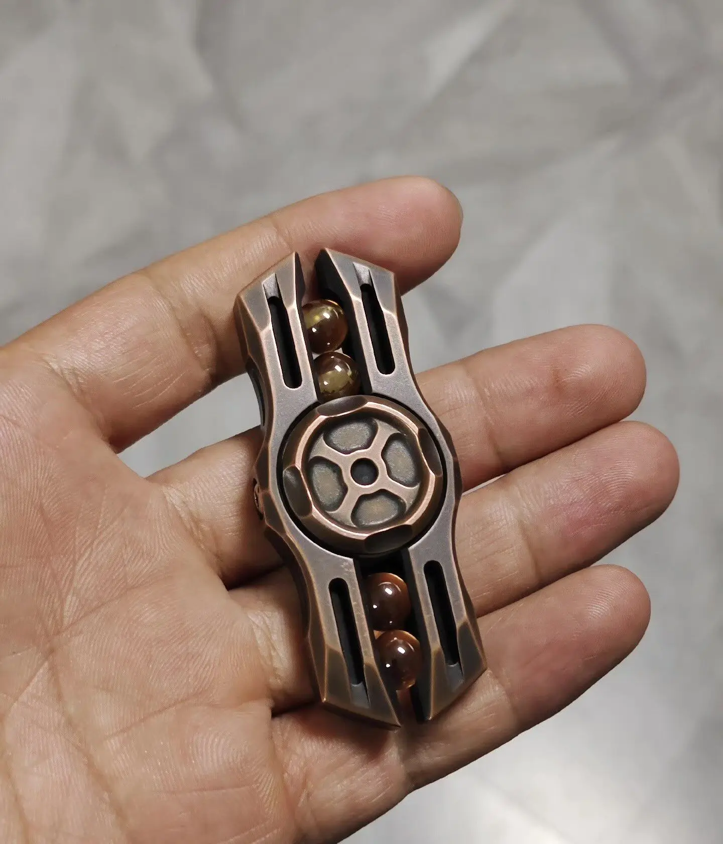 Used EDC Tide Play Club Holy Sword 2 Copper Material EDC Decompression Toy