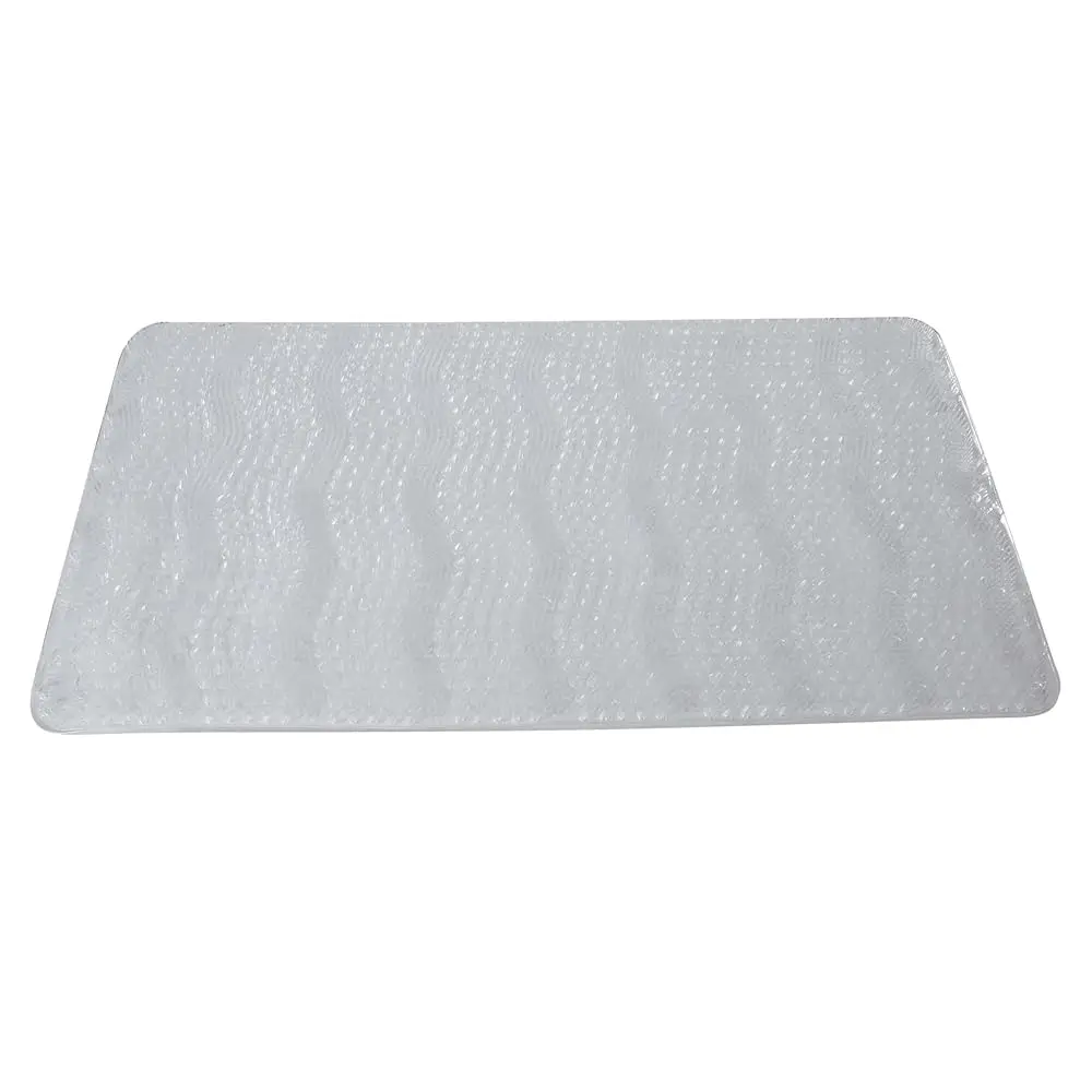 

Коврик для ванной Bath Bliss из ПВХ | Размеры: 27.9 x 15.7 | Текстурированный дизайн с имитацией травы | Нескользящий | Самоотводящийся | Аксессуары для ванной |