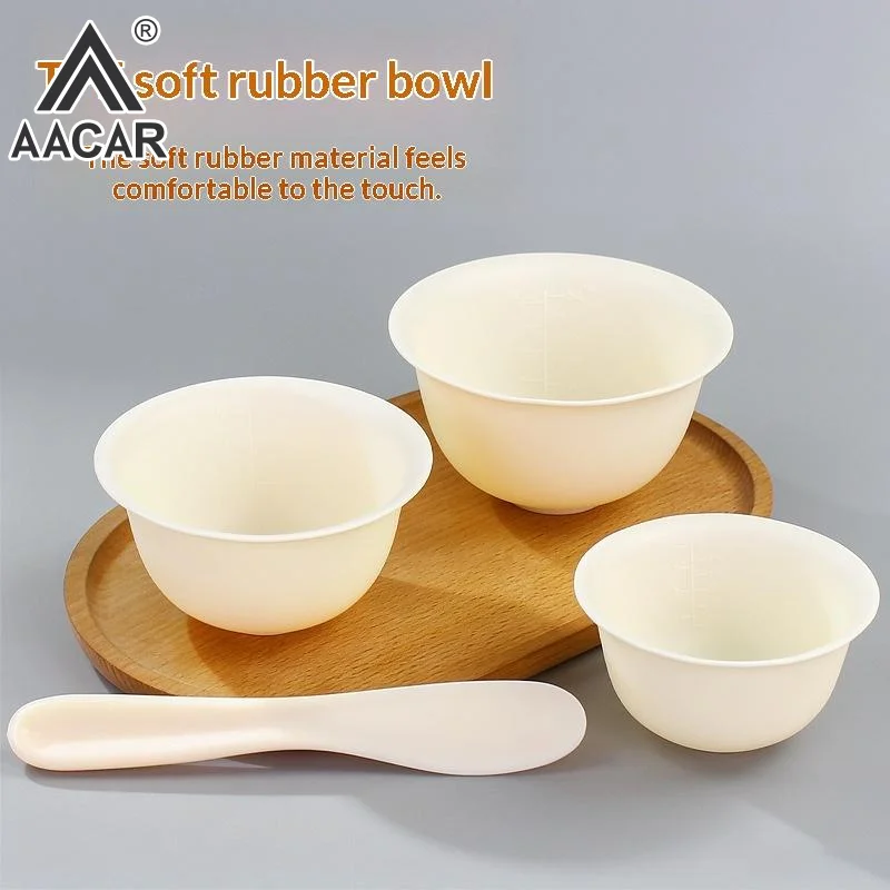 Silicone Face Mask Bowl Mask Stick Big Face Mask Powder Mixing Bowl Spatula Masks Brush DIY Skincare Set Salon Beauty Tools