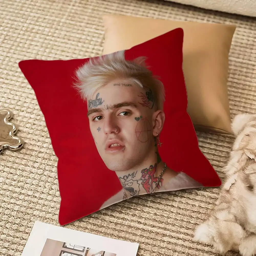 Funda de almohada Hip Hop Rapper L-Lil P-Peep, sofá cama con cremallera Invisible antipolvo