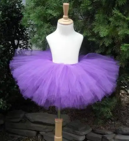 Cute Girls Blue Tulle Skirts Baby 100%Handmade Fluffy Ballet Pettiskirt Tutu with Flower Headband Kids Birthday Party Tutu Skirt