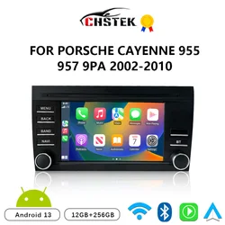 CHSTEK Car Radio Carplay Android 13 For Porsche Cayenne 955 957 9PA 2002-2010 Multimedia Automotiva Navigation Bluetooth WIFI 4G