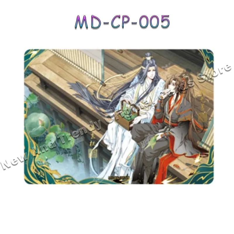 Original Anime MoDaoZuShi Cards KAYOU FM MC CP Card Signature Card Wei Wuxian Blue Forgetting Machine Collection Card Toy Gifts