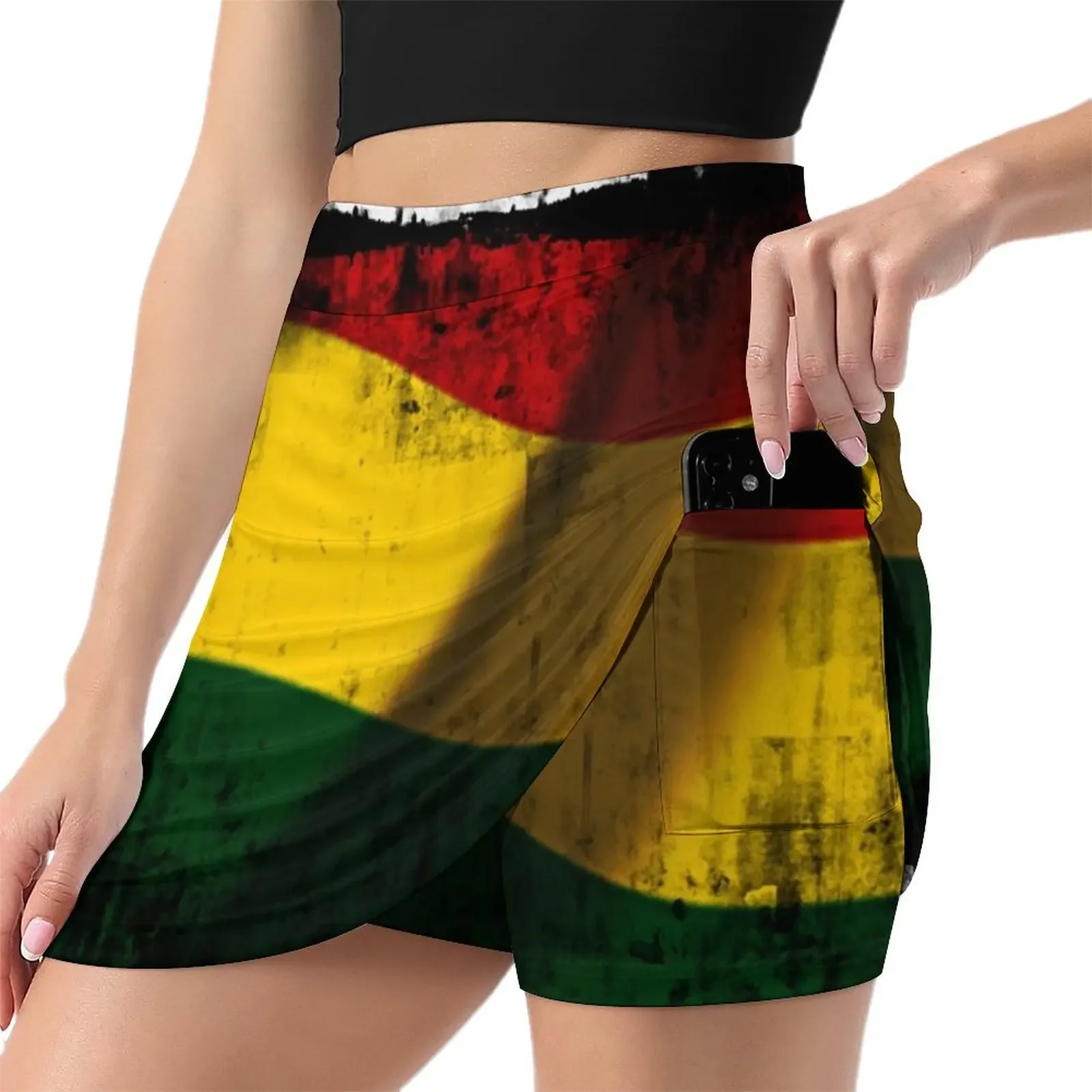 reggae rasta flag Mini Skirt Clothing summer dress women 2024 korean summer clothes