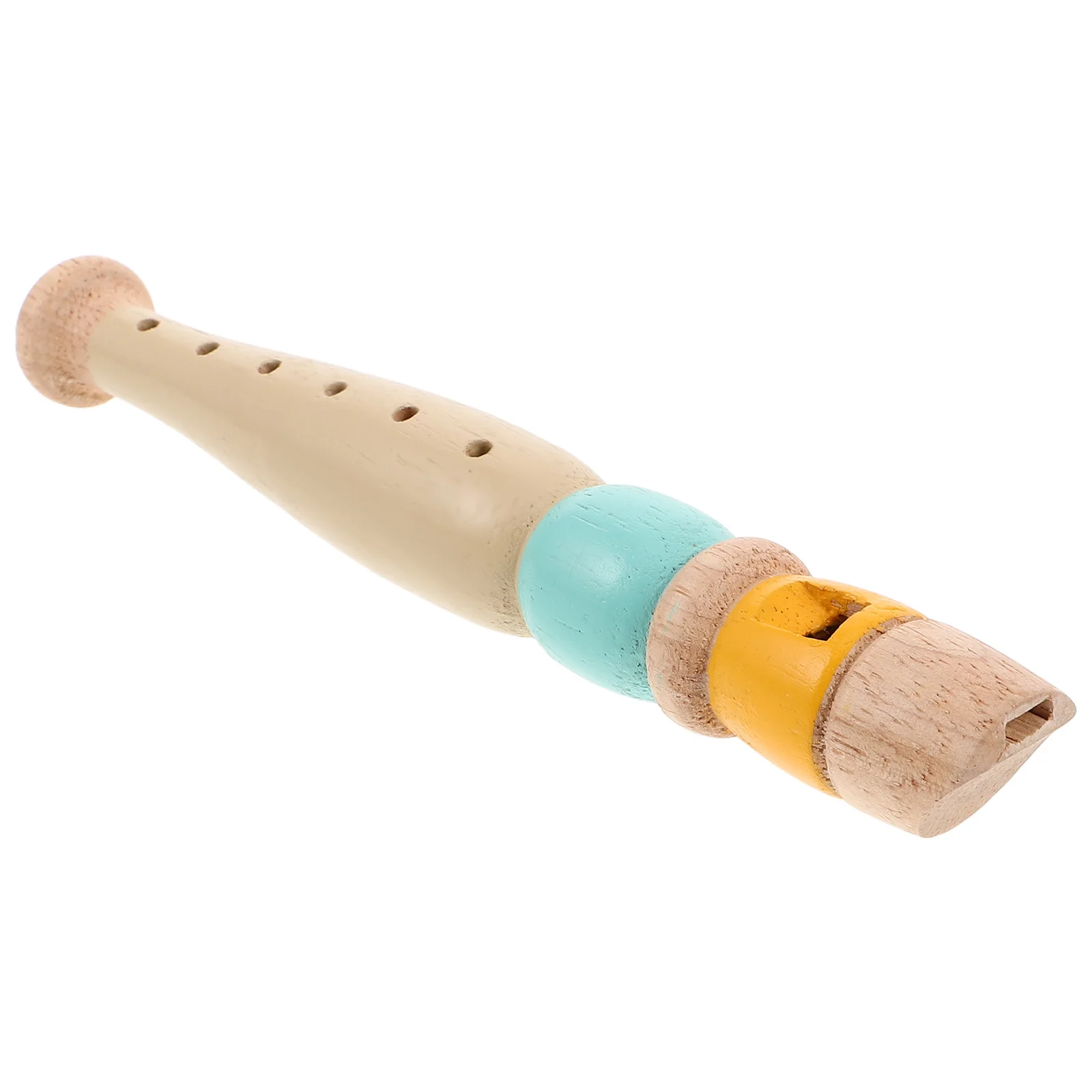 

Wooden Orff Flute for Kids Portable Lightweight Recorder Early Music Education Preschool Family Use Melodious Sound Instrument