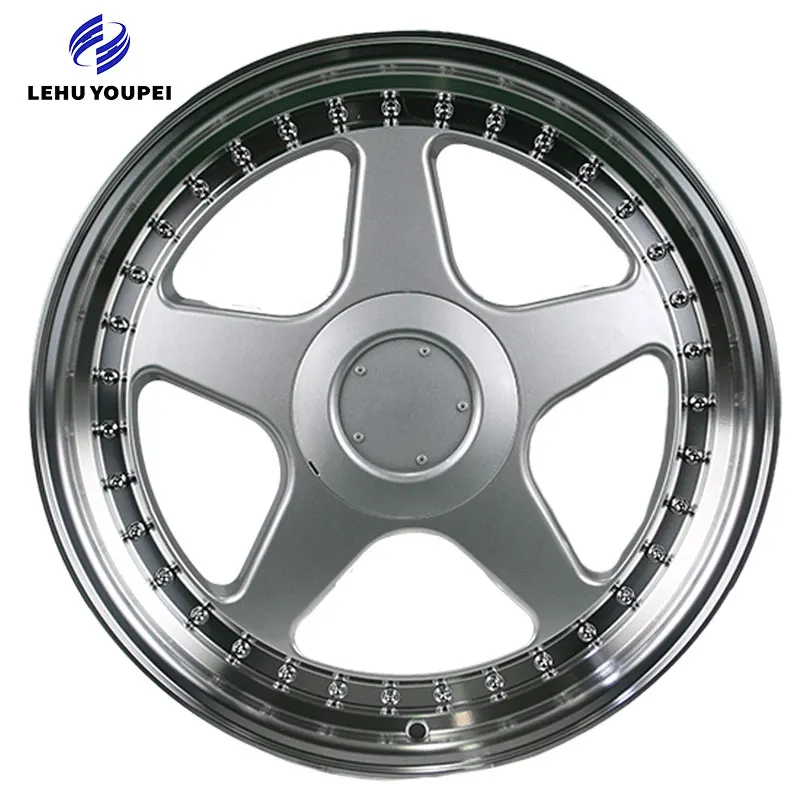 3PCS 17-24 Inch Five Spoke Forged Alloy Wheels 5 Hole Design with Outer Barrel Lips