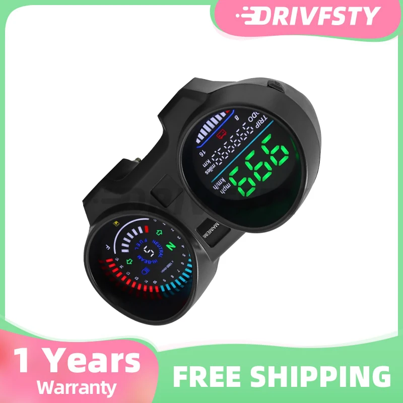 

Motorcycle RPM Meter Speedometer Digital Dashboard Tachometer Odometer Fuel Meter Voltmeter for Titan 150 Honda Cg150 Fan150