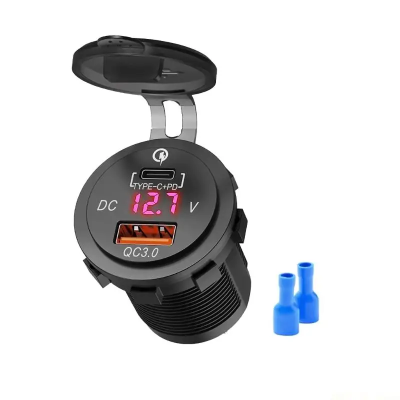 M5TD Double USB PD Rapid Automotive Grade Voltages Monitor Car