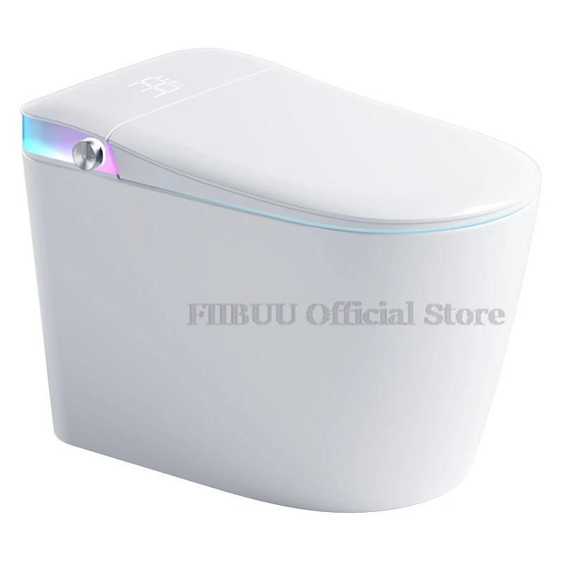 

Smart Toilet Bidet Built In One Piece Intelligent Toilet for Bathrooms Auto Flush Heated Seat Warm Water LED Display Elongated