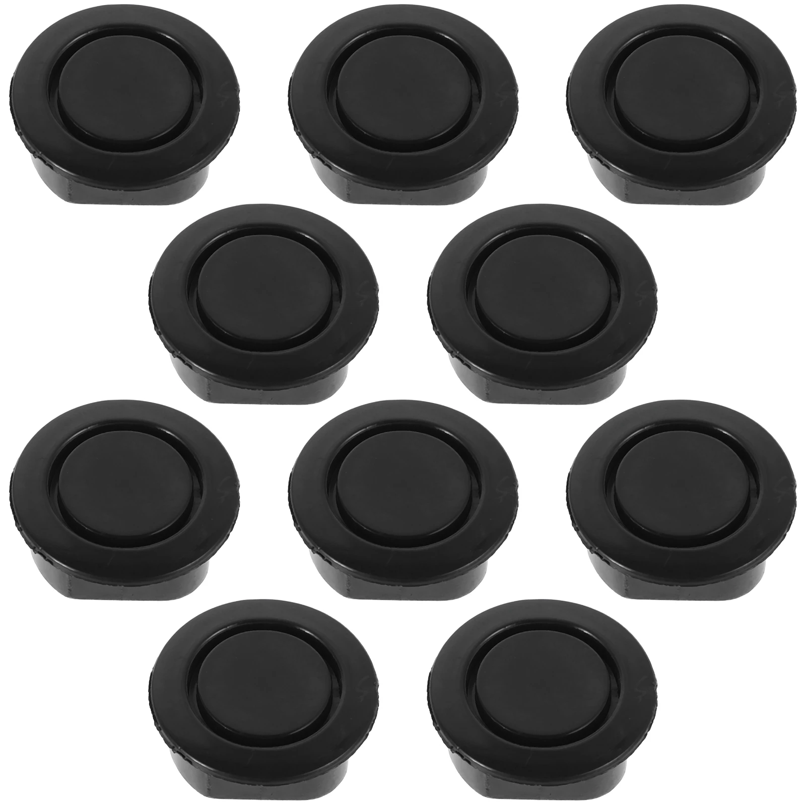 

10pcs Car Bumper Radar Hole Covers Durable Waterproof Plugs Universal Rear Parking Sensor Guards Black Decorative