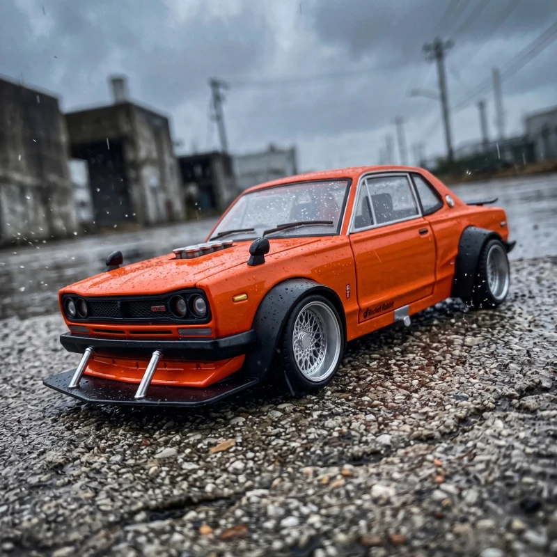 1:22 Skyline 2000 GT-R‌ Alloy Car Model Simulation Sound and Light Series Toy Car Hobby Collection Gift Model