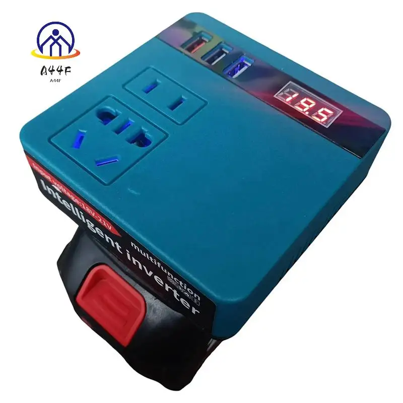A44F-para inversor de batería de litio, inversor de batería de herramienta eléctrica AC220V/DC5V/20V inversor de operación exterior