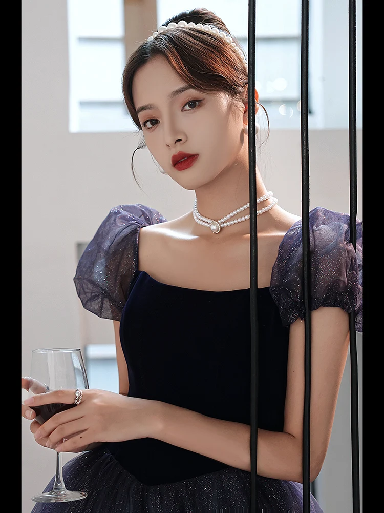 Ele Long Puffy Skirt Evening Gown Host Dr Formal Ball Gown Birthday Par Skirt Ele Pure Color mid Waist Zipper