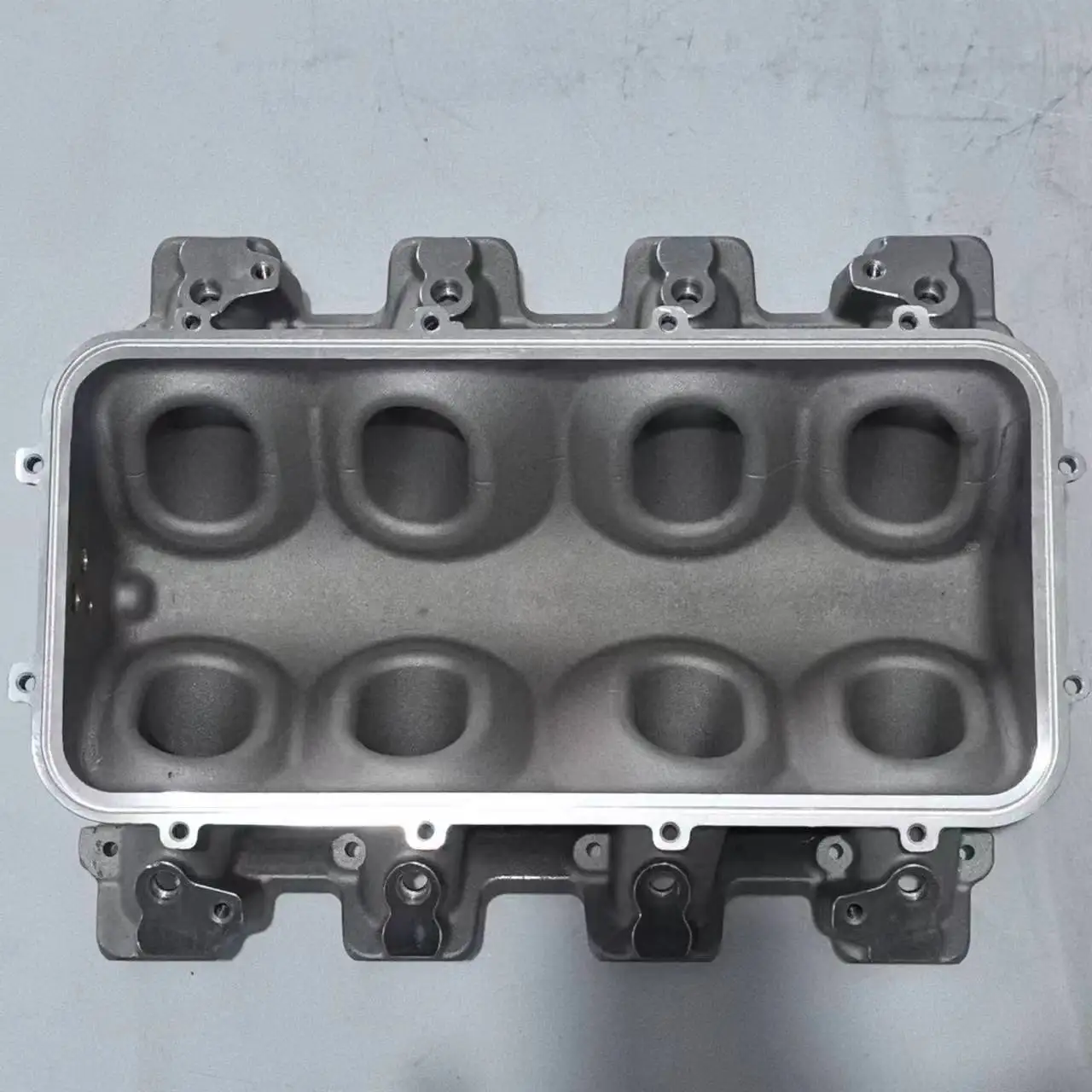 Aluminum Satin LS Lo-Ram EFI  Intake Manifold Base  Fit gm  LS1/LS2/LS6 with Fuel Rail Kits