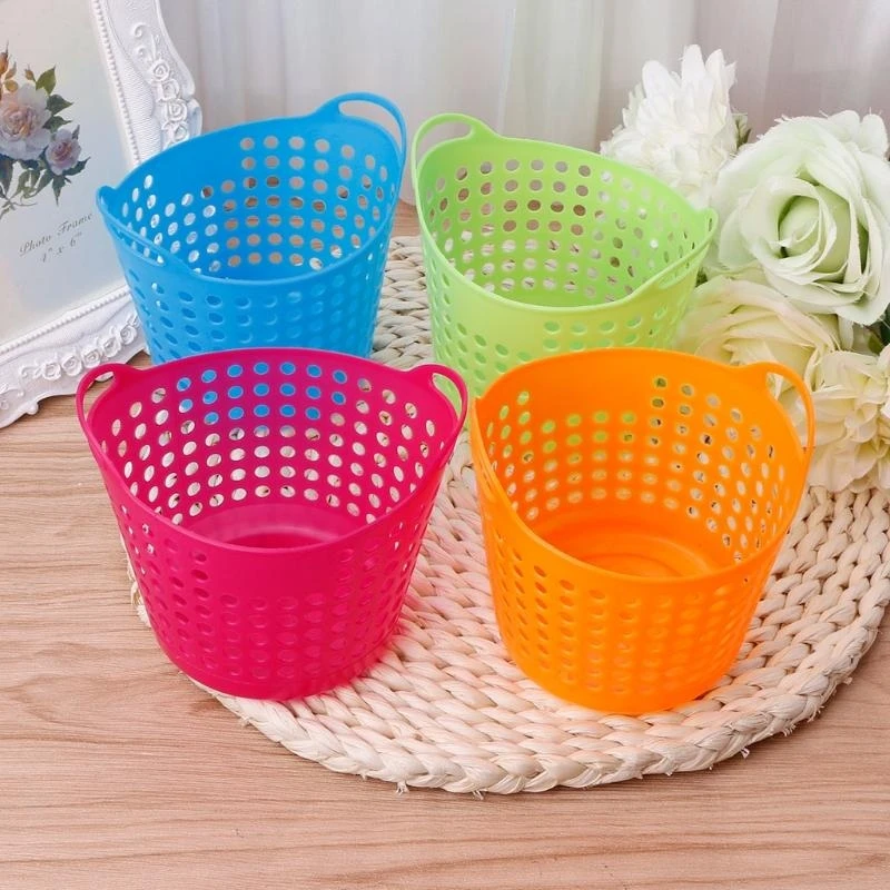 Kunststoff-Büro-Desktop-Aufbewahrungskörbe, Make-up-Organizer, Mülleimer, Mülleimer, stapelbare Büro-Aufbewahrungsbehälter für Make-up, Müll