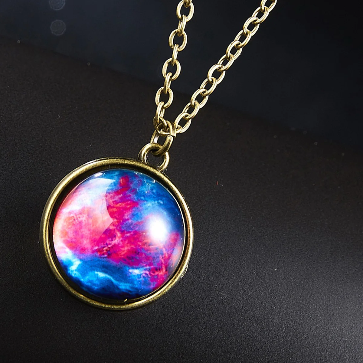 Lindo colar retrô universo céu decorações detalhes requintados presente criativo para ela ele festa diária