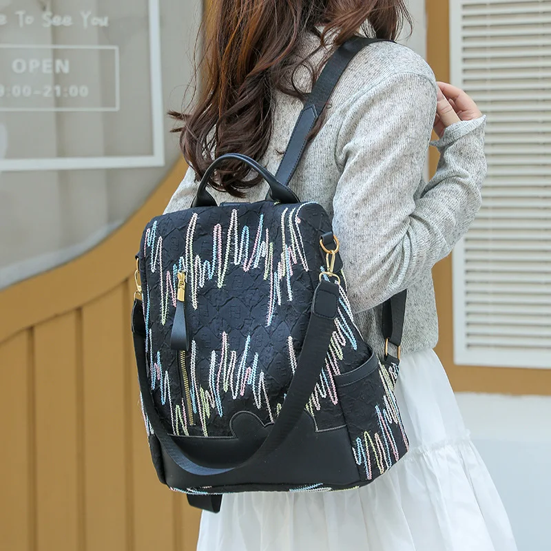 2025 summer new cute college students backpack versatile fashionable casual schoolebag and multi-functional bags