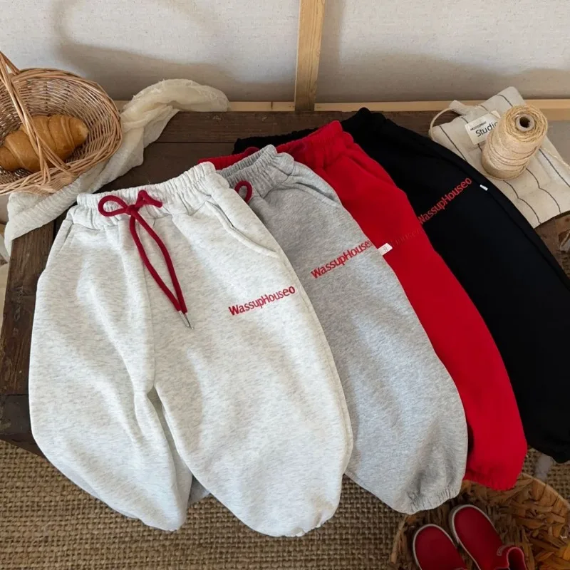 Bellbell 2026 Herbst Baby Jungen Jogginghose 1-8 Jahre Kinder Jungen Sporthose Winter Plus Samt Warme Kleinkind Jungen Hose – Detail 1