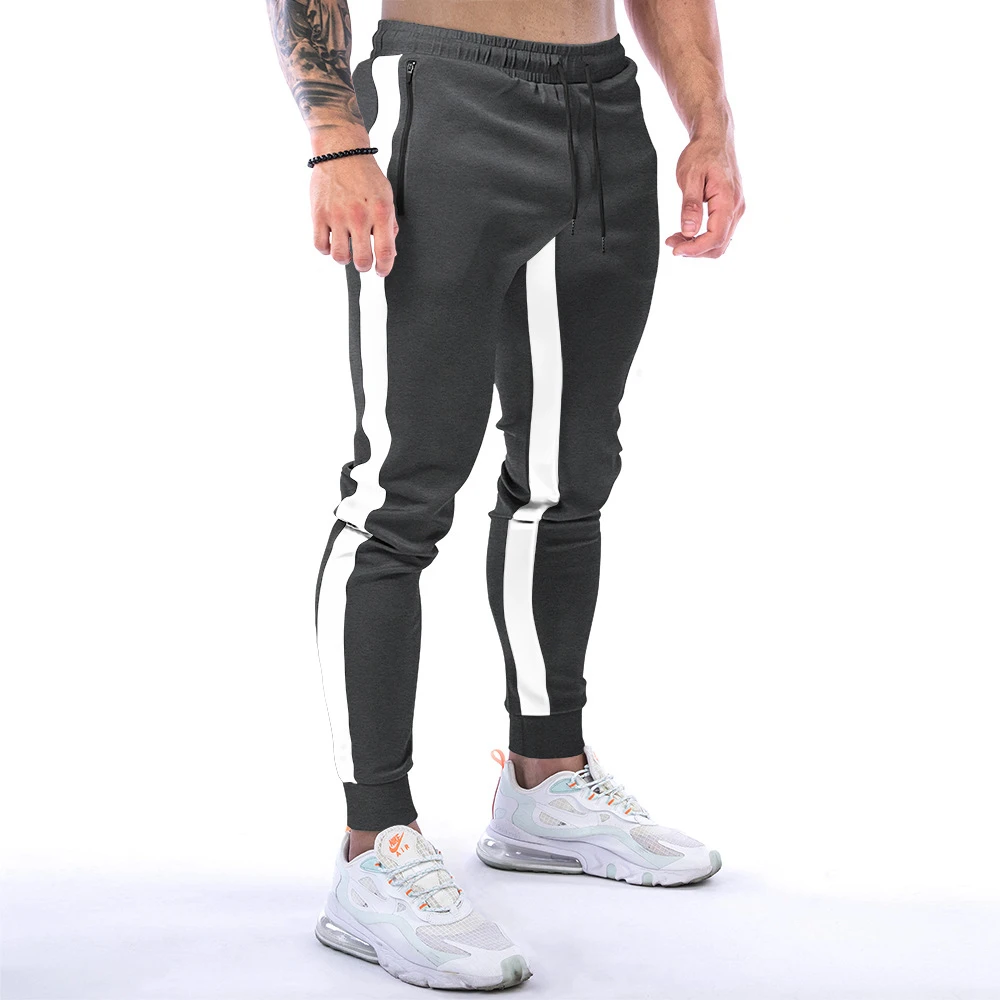 

Men's Spring Autumn Cotton Jogging Sports Pants Breathable Gym Running OutdoorBodybuilding Slim Fit New Series Casual Trousers