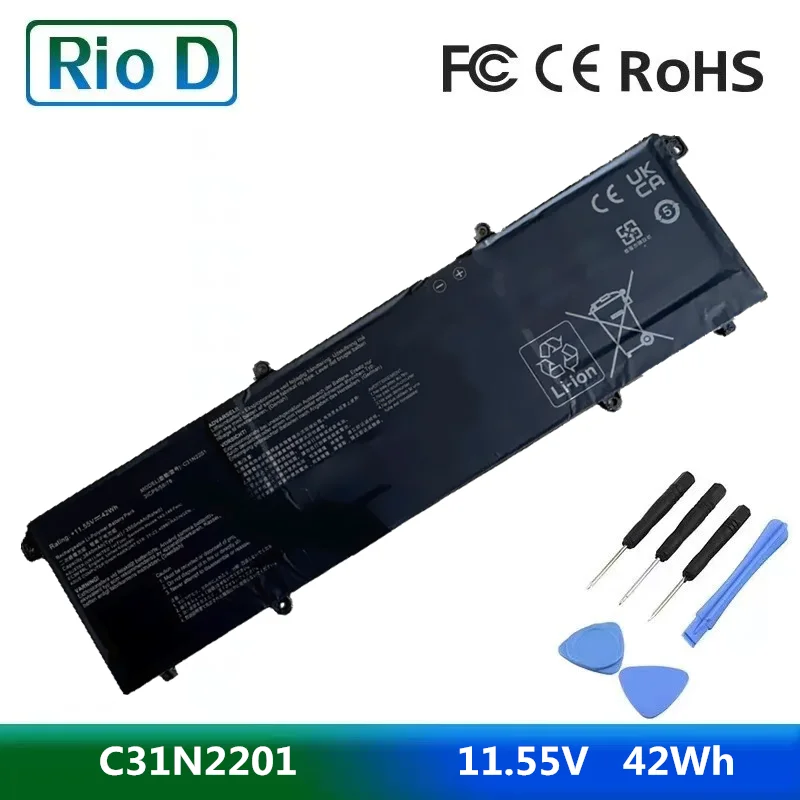 Imagem -01 - Bateria do Portátil para Asus 0b20004260000 3640mah 11.55v 42wh Notebook C31n2201 bateria do portatil para asus 0b20004260000 3640mah 1155v 42wh notebook c31n2201 01