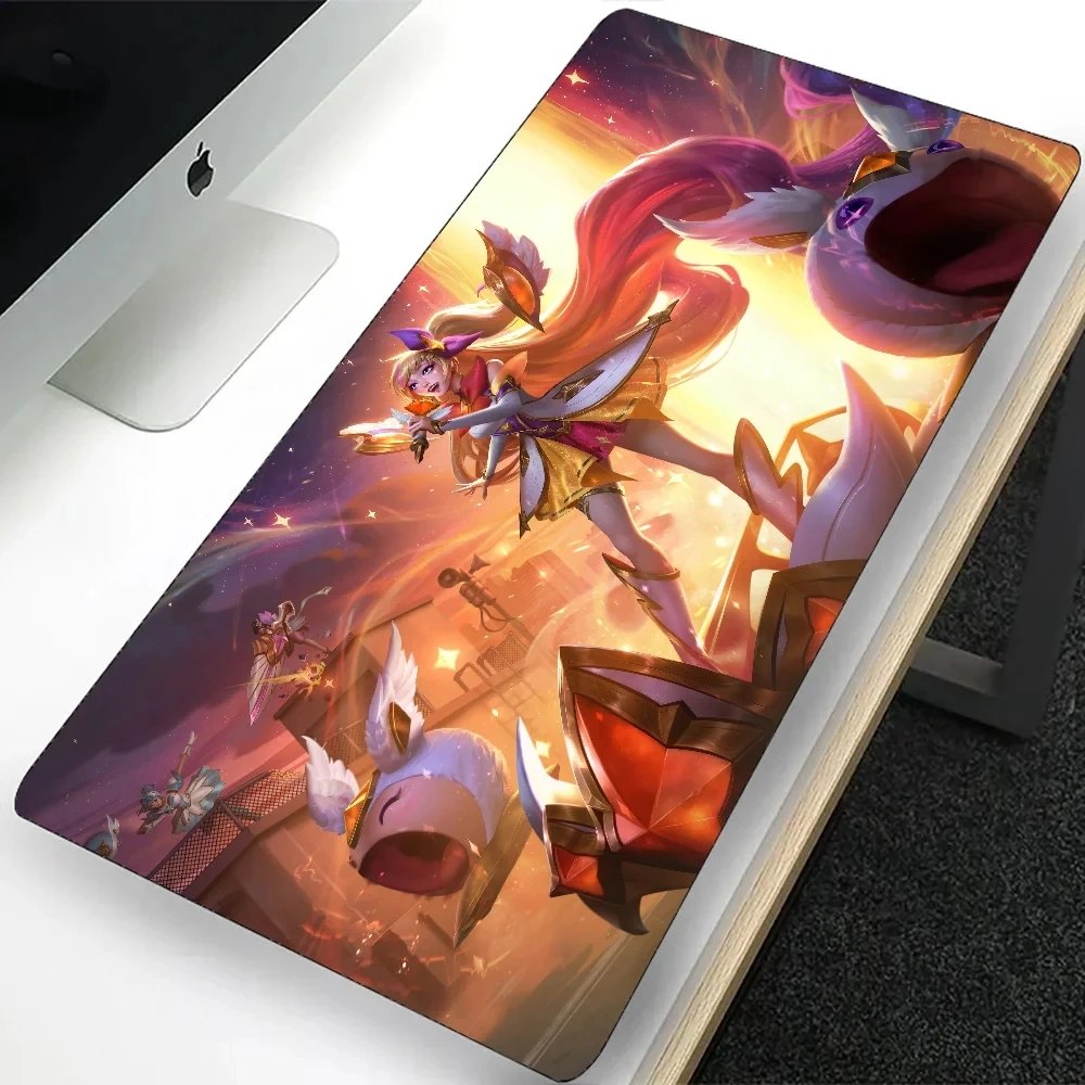 League of Legends Seraphine Large Gaming Mouse Pad Computer Mousepad PC Gamer Laptop Mouse Mat XXL Office Keyboard Mat Desk Pad