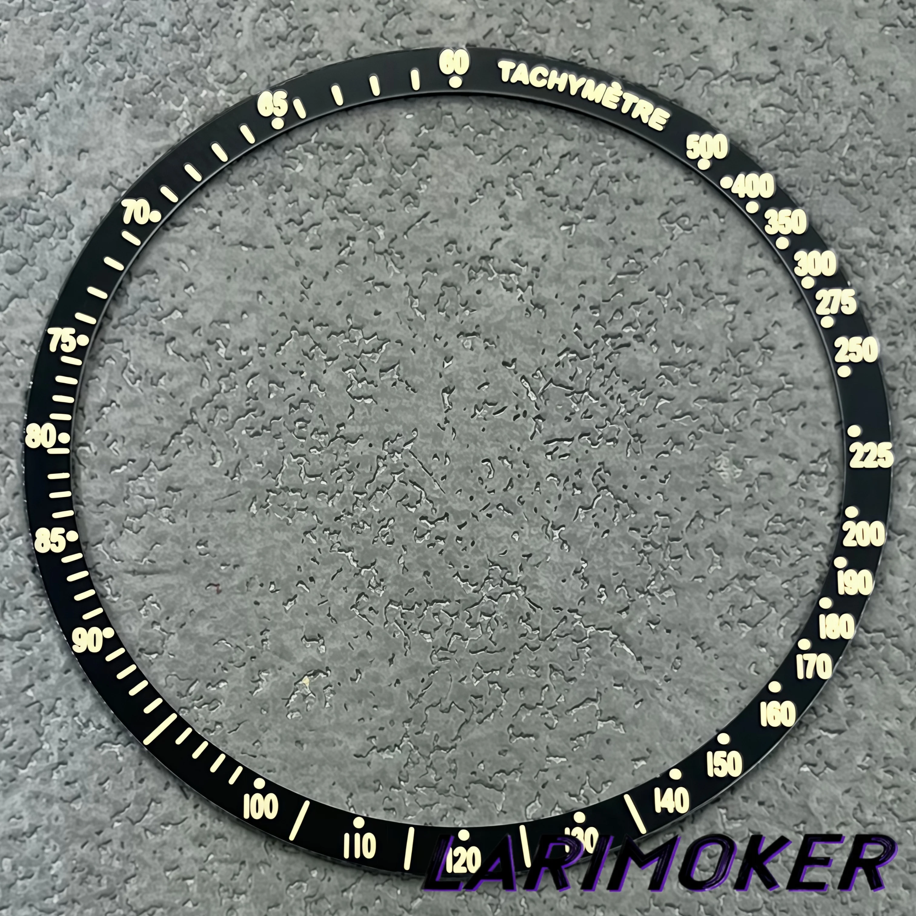 LARIMOKER NEW Flat Aluminium Bezel Insert 38.5*34mm Orange Red Y-meter Fit 40mm Chronograph VK63 Watch Case Modified Watch Parts