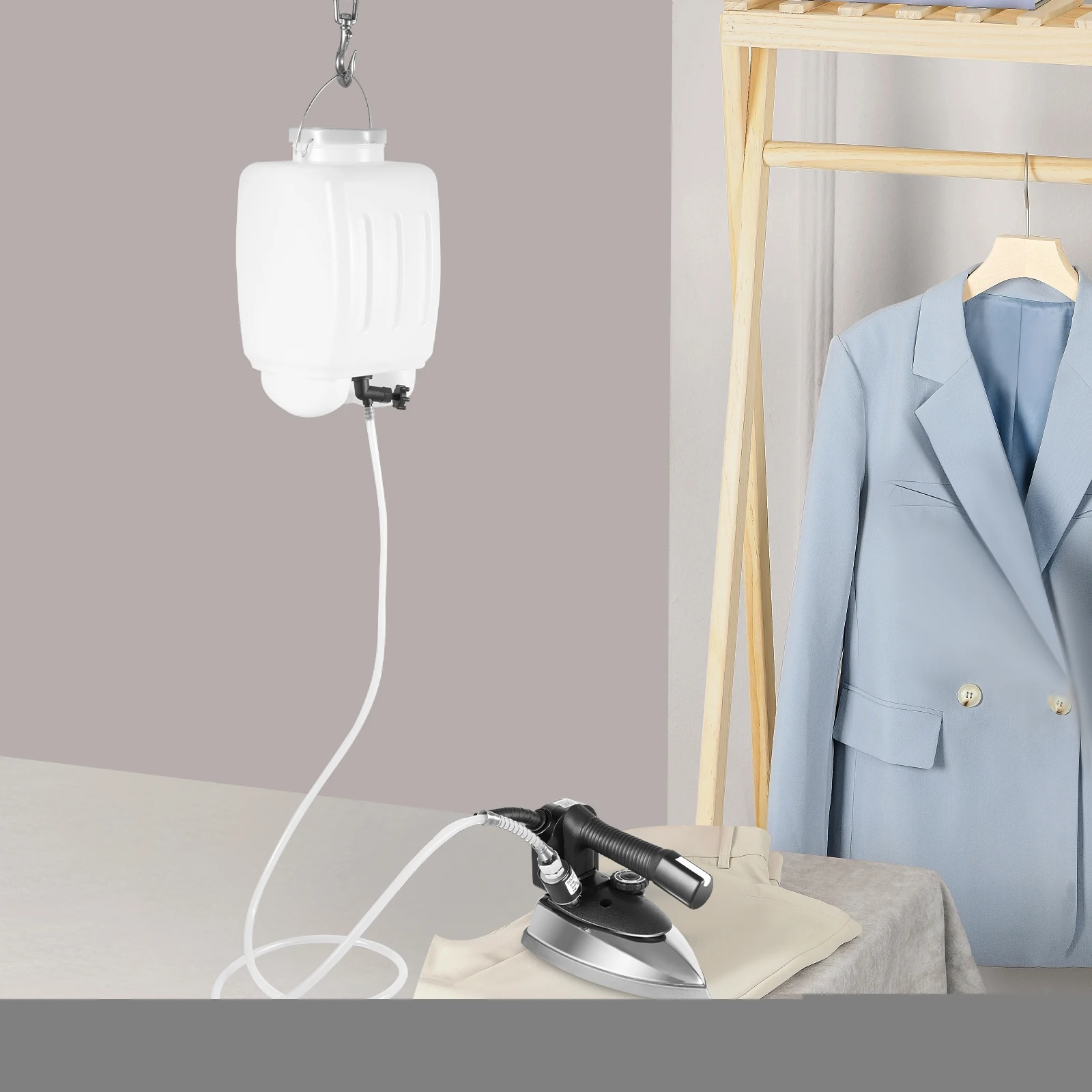 مكواة بخار صناعية بدرجة حرارة قابلة للتعديل 1200 وات، مكواة ملابس احترافية 110 فولت مع خزان 3 لتر لمصنع الملابس، منظف جاف