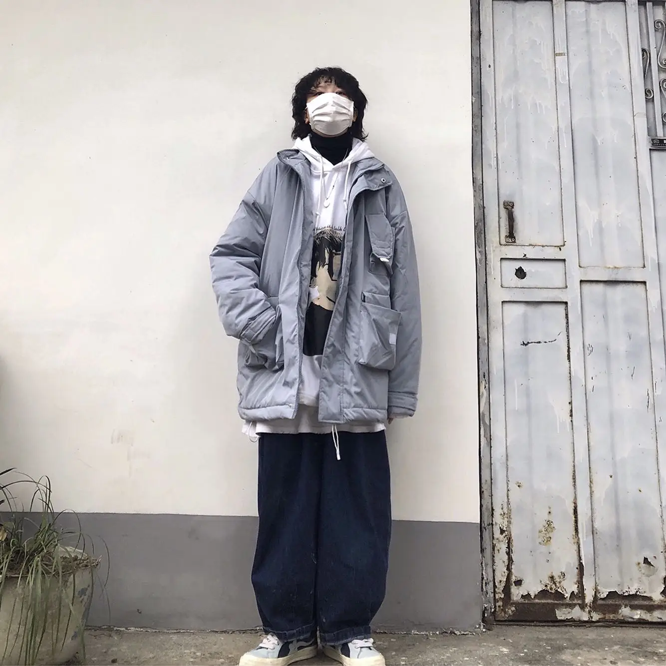 

Теплая утолщенная свободная студенческая хлопковая куртка в японском стиле, функциональная, модная, универсальная, осенне-зимняя верхняя одежда