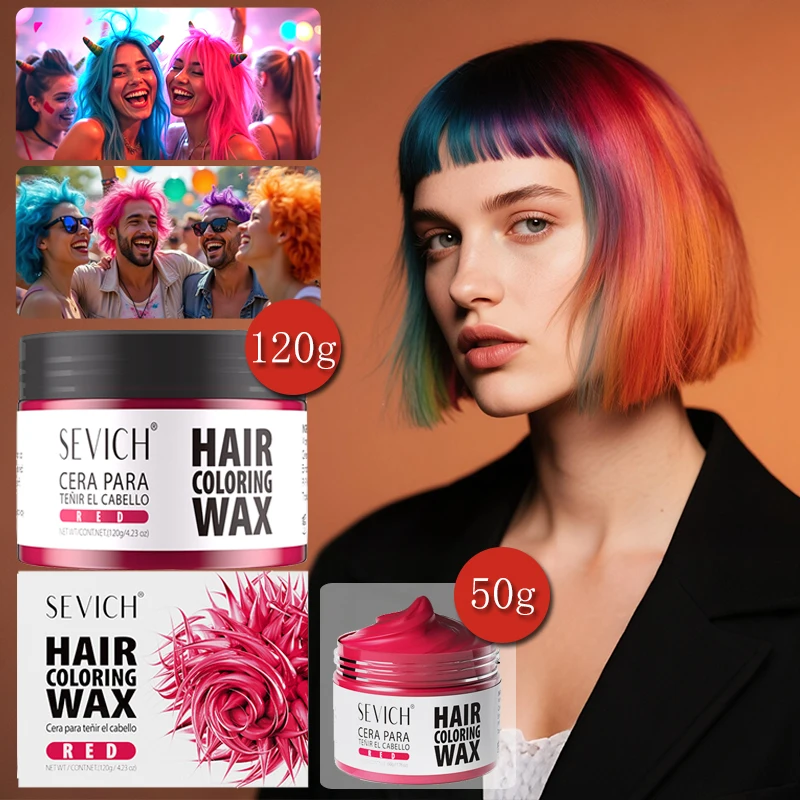 

13 Colors Long Lasting Hair Colour Wax Diy Hair Dye Mud Easy To Wash Temporary Hair Colour Cream Party Hair Mud Kids Hair Dye