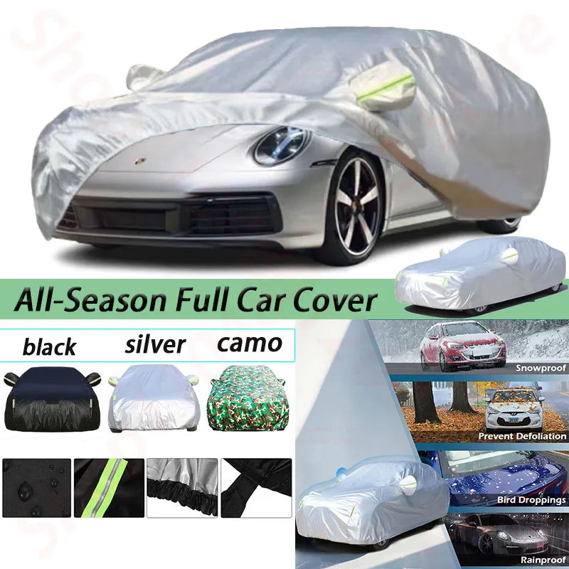 

Waterproof Covers with 2004-2023 Porsche 911 (992/996/997 Series) Turbo/Carrera With Reflective Strip for Snowproof UV Windproof