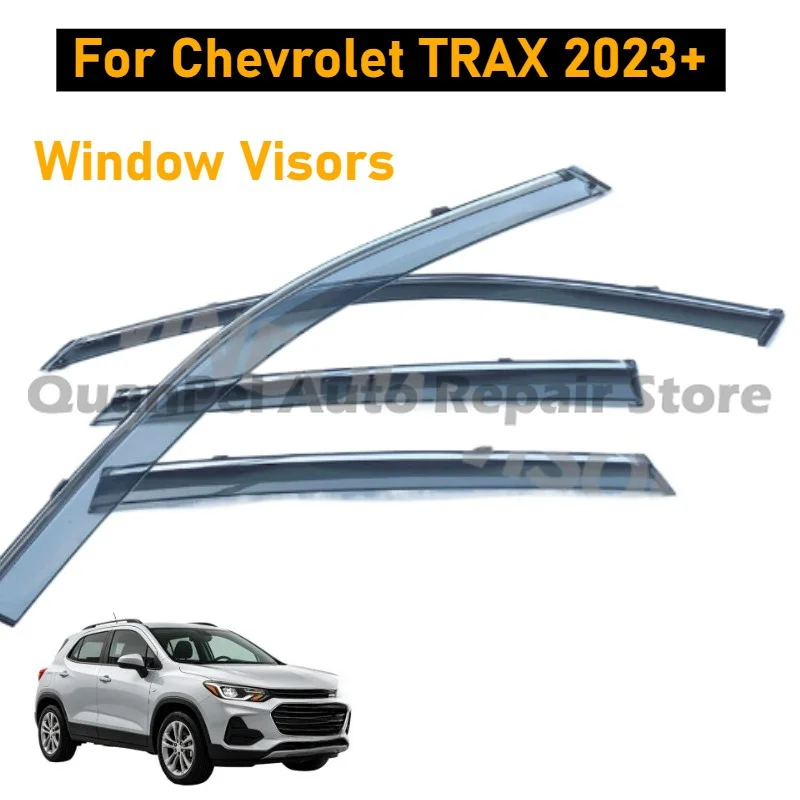 Window Visors Rain Guards For Chevrolet TRAX 2023+,4Pcs No Drill 3M Tape,Anti UV Compact SUV Side Window Exterior Decor