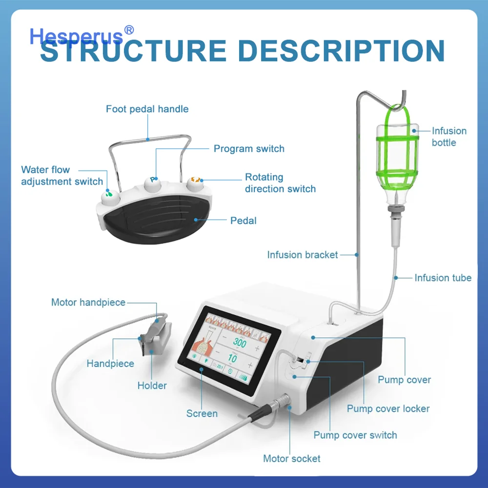 New Design Touch Screen Led Den  tal Bone Treatment imp lant Motor Plus With Multi Function Foot Pedal ForDen  tal ortho pedic s