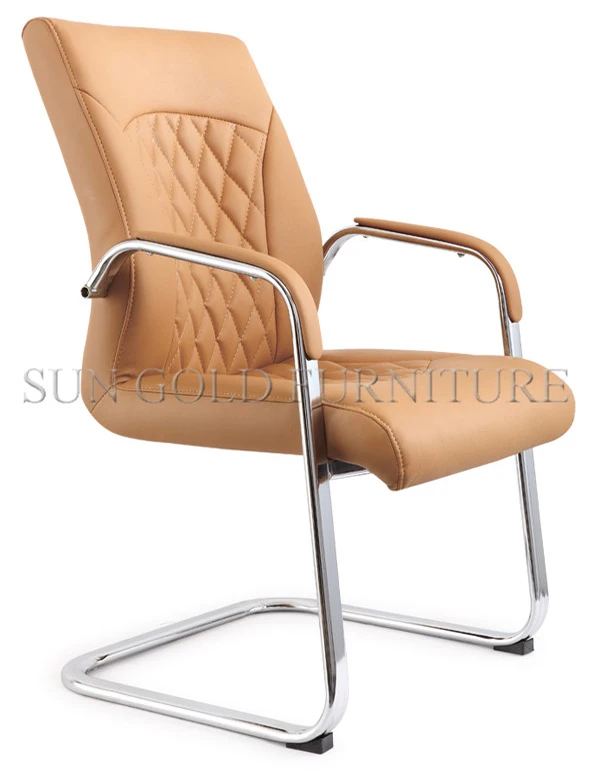 

Best seller alibaba chairs, brown leather office conference arm chair(SZ-OCW81)