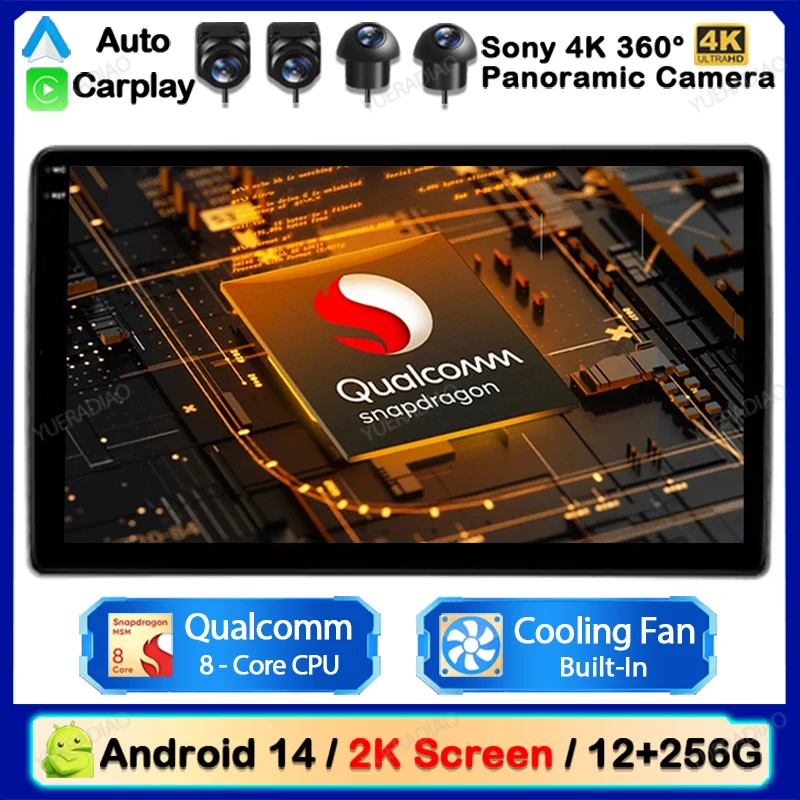 

Автомагнитола Carplay для Opel, мультимедийный видеоплеер с Android 14 для Opel Vectra 3 C 2002 2003 2004 2005 20006 2007 2008 WIFI + 4G QLED