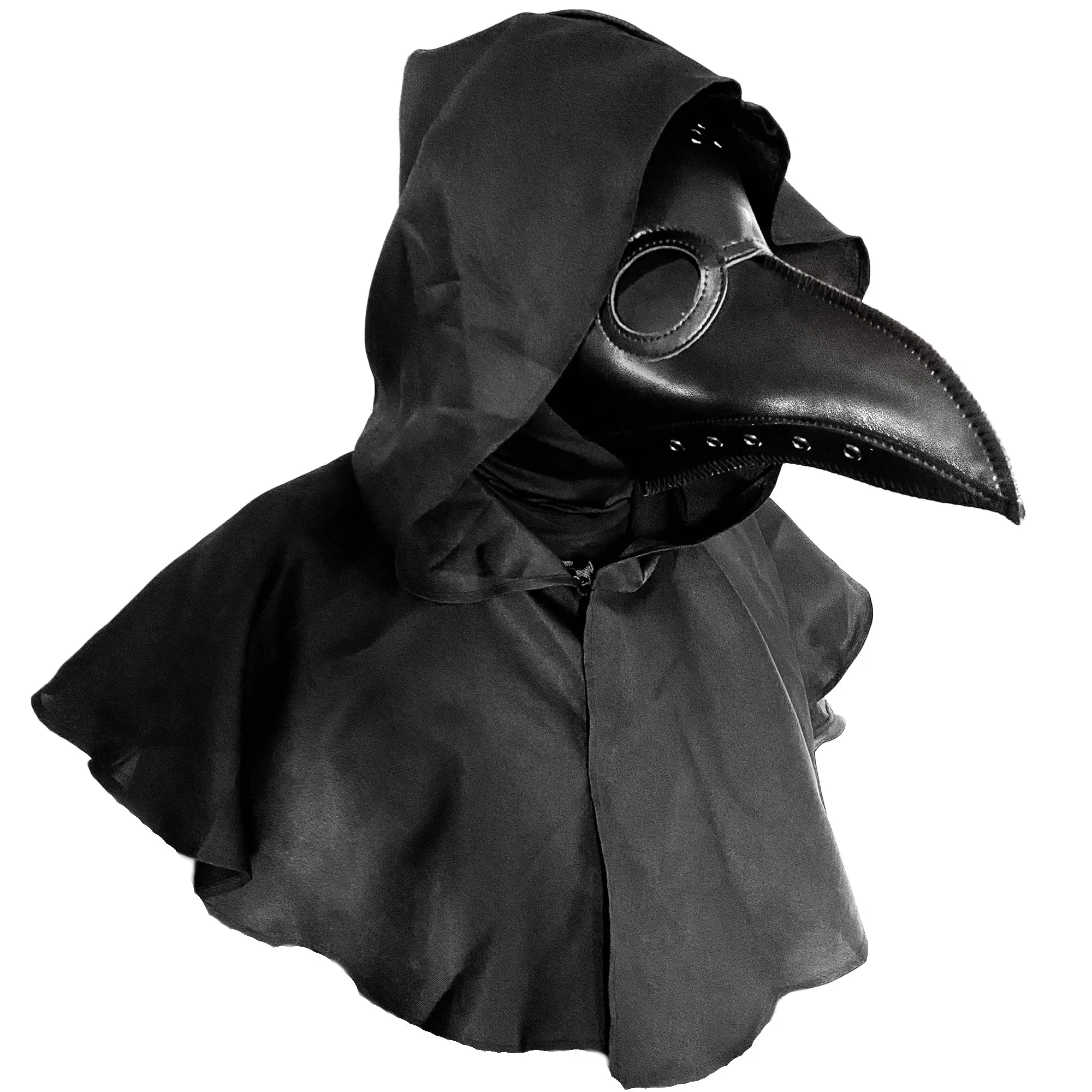 PestDoctor Mask Horror Bird Beak Steampunk Mask Plague Doctor Mask Gothic Long Nose Mask Carnival Halloween Costume Cosplay Prop