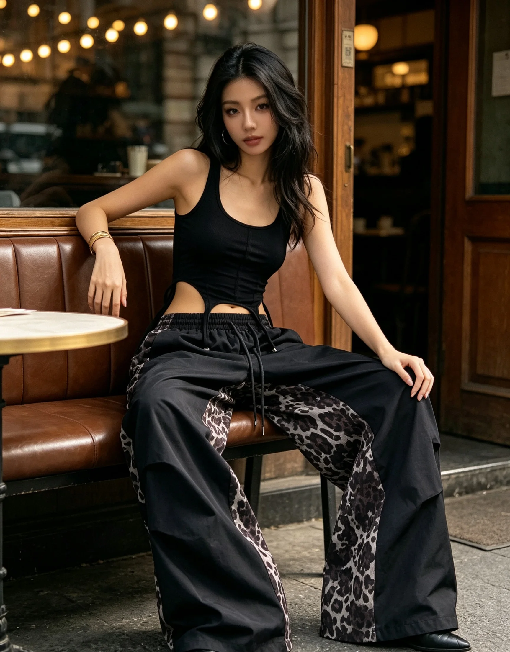 Small and lazy style off shoulder long T-shirt skirt with dropped shoulder sleeves, elastic slim fit American spicy girl, hip hu