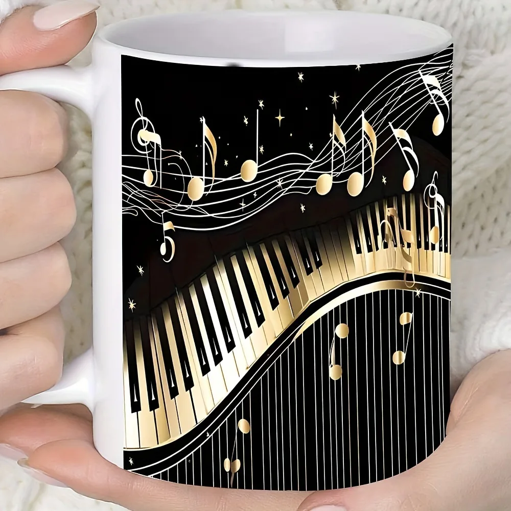 New, Hot-selling Piano, Ceramic Coffee, Mug, Water Cup, Gift, Spot Wholesale.