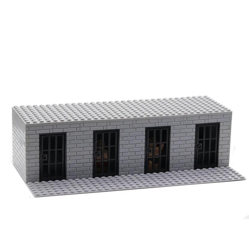 WW2 กองทัพทหารทหาร World War 2 Abandoned House Building Blocks กรงเรือนชุดอิฐ DIY ของเล่นเด็กคริสต์มาสของขวัญ