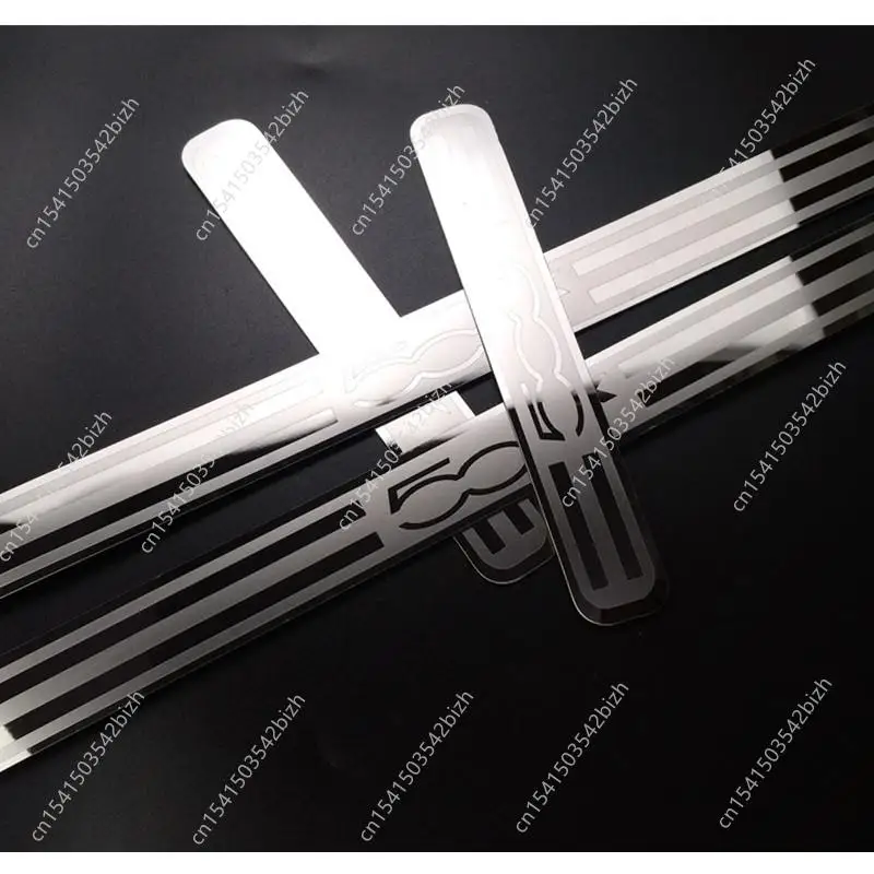 For Fiat 500x Door Sill Pedal Auto Stainless Steel Styling Strip Car Cover Accessories Protector Sticker 2014 2020 2016 2022