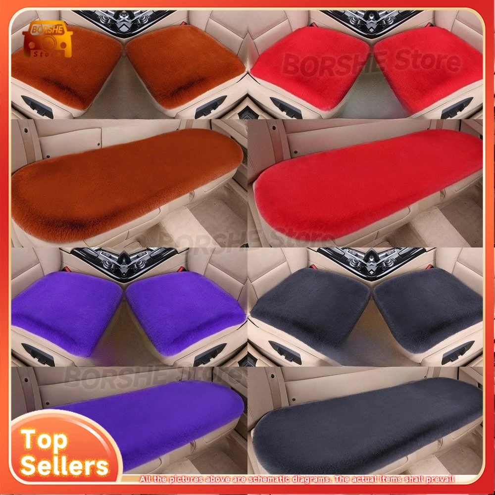 

Universal Seat CoversWinter Rabbit Fur Car Seat Cushion Wholesale Available Short Plush Rear Bench Seat Cover Comfortable
