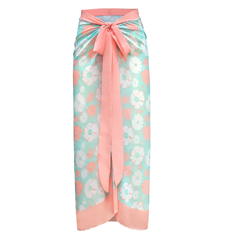 Seksowne bikini push-up 2025 stroje kąpielowe Biquini strój kąpielowy Vintage brazylijski strój kąpielowy sukienka drukuj zakrywająca spódnica plażowa