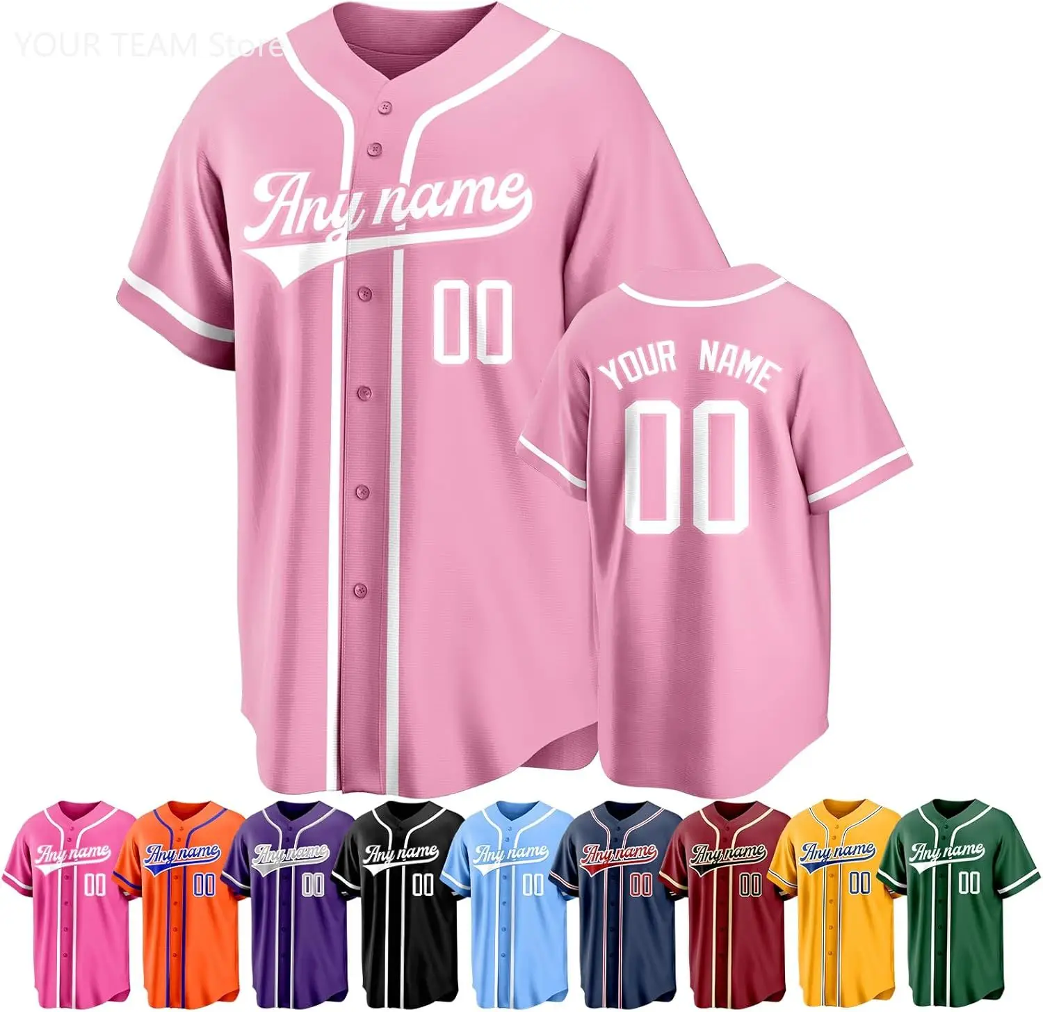 

Бейсбольный трикотаж на заказ, персонализированное имя, номер команды, вышитая униформа, рубашки для любителей спорта, подарок для мужчин, женщин, молодежи