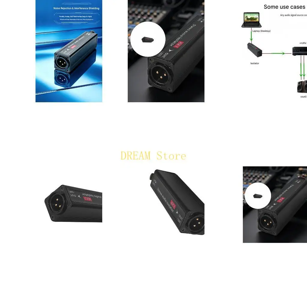 Passive Line Filter XLR Noise Isolator for Recording Chain Support, Stream Work, Stage Gear Routing and Home Studio Control Best