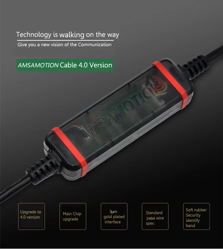 Kabel programujący AMSAMOTION USB‑CIF02 CQM1‑CIF02 kompatybilny z sterownikami PLC Omron CPM1 CPM1A CPM2A CQM1 C200HX HS HE HG SRM1 Series — zdjęcie produktu 5