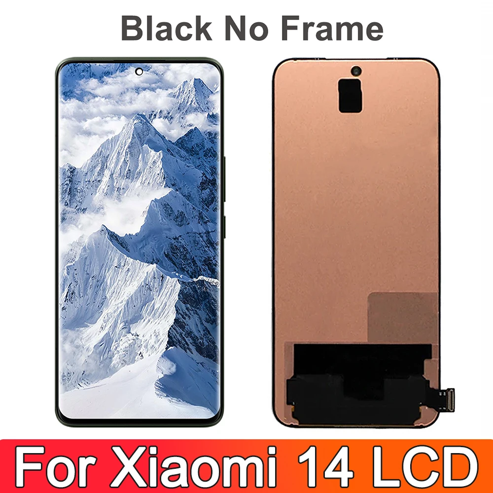 6.36 ''AMOLED Display Touch Screen per Xiaomi 14 LCD Mi 14 Display 23127 pn0cc sostituzione Digitizer parti di riparazione