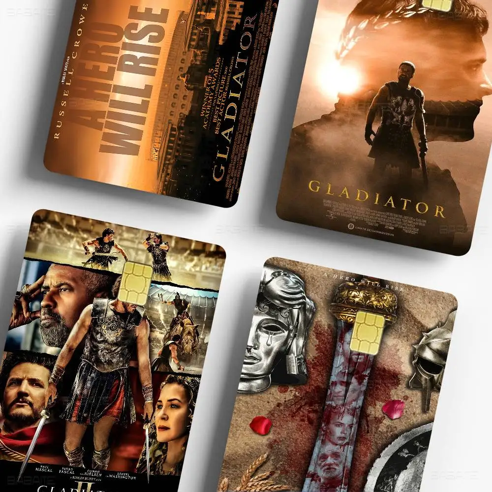 Gladiator Game Anime Sticker Film Skin Cover Case for Small Large No Chip Debit Credit Card Front Side